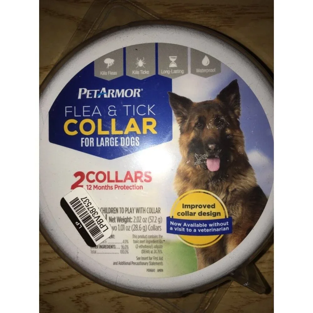 New 2 PetArmor Flea/Tick Dog Collars Size Large & Free Toy